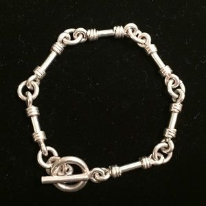 Sterling silver link bracelet